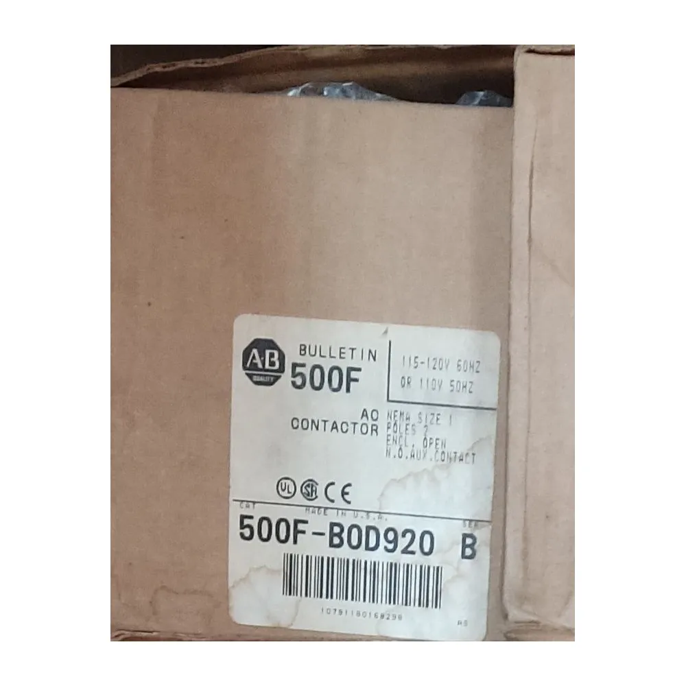 500F-BOD920 Contactor 110/120 VAC, 50/60 Hz Allen Bradley